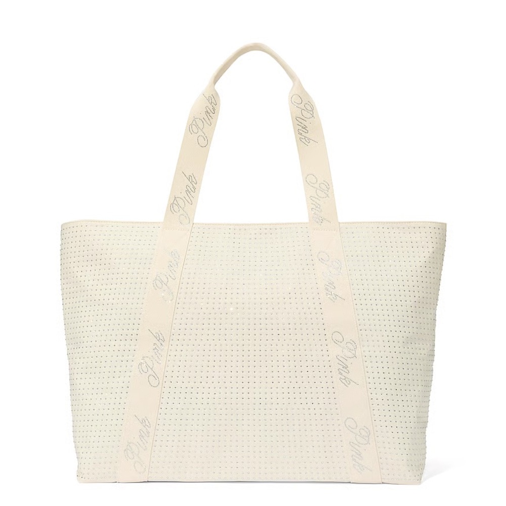 PINK Victoria's Secret White Tote Bag